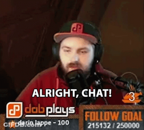 Man Wearing Headphones And Baseball Cap Talking GIF