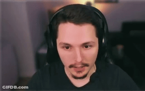 Man Wearing Headphones And Black Shirt GIF
