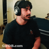 Man Wearing Headphones And Black Shirt GIF