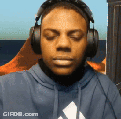 Man Wearing Headphones And Blue Adidas Hoodie GIF