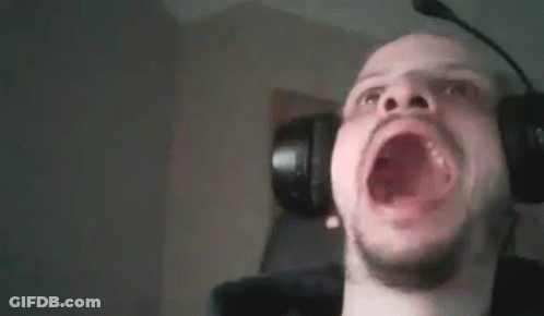 Man Wearing Headphones And Flying Cracker GIF