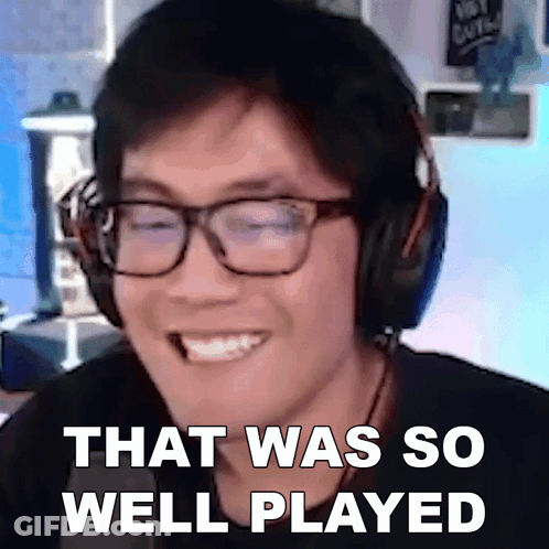 Man Wearing Headphones And Glasses Smiling GIF