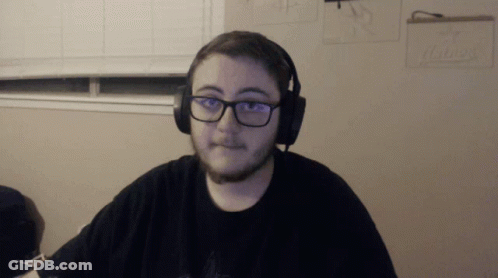 Man Wearing Headphones And Glasses GIF