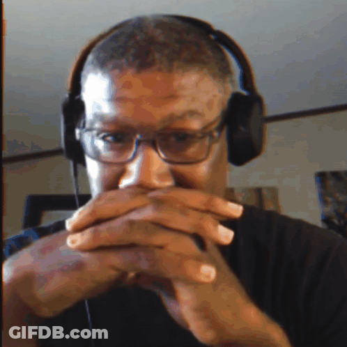 Man Wearing Headphones And Glasses GIF