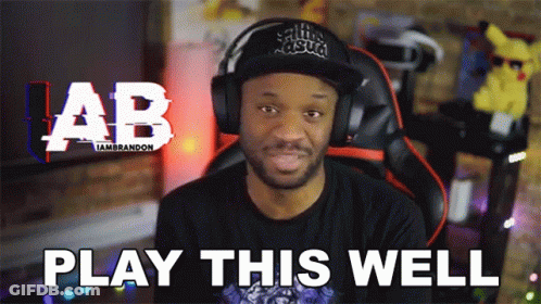 Man Wearing Headphones And Hat Saying Play This Well GIF