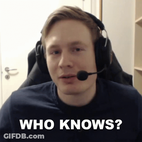 Man Wearing Headphones And Microphone Saying Who Knows GIF