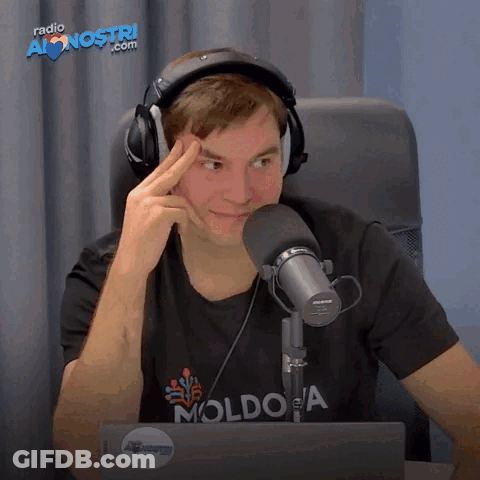 Man Wearing Headphones And Moldo T-Shirt GIF