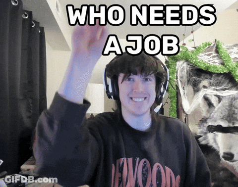 Man Wearing Headphones And Newwood Shirt GIF