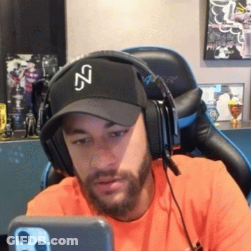 Man Wearing Headphones And NZ Hat GIF