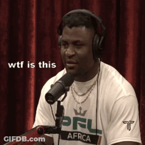 Man Wearing Headphones And PFL Africa Shirt GIF