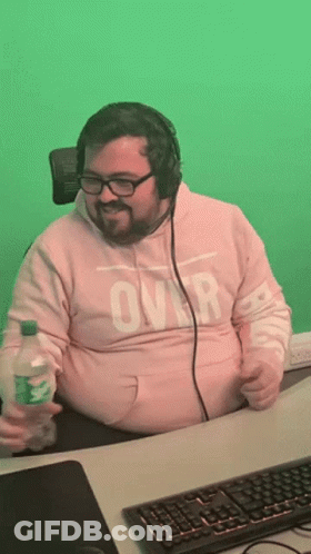 Man Wearing Headphones And Pink Sweatshirt GIF