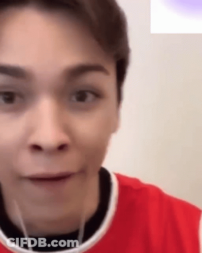 Man Wearing Headphones And Red Shirt GIF