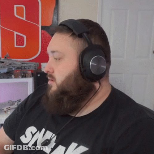 Man Wearing Headphones And Sneak Shirt GIF