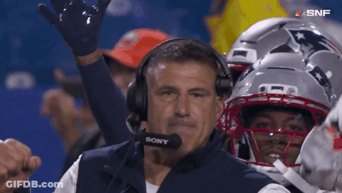 Man Wearing Headphones And Sony Headset Watching Football GIF