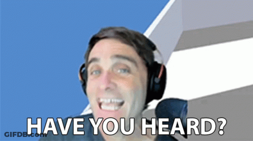 Man Wearing Headphones Asking If Heard GIF