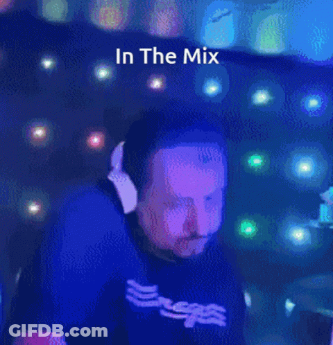 Man Wearing Headphones Dancing In The Mix GIF