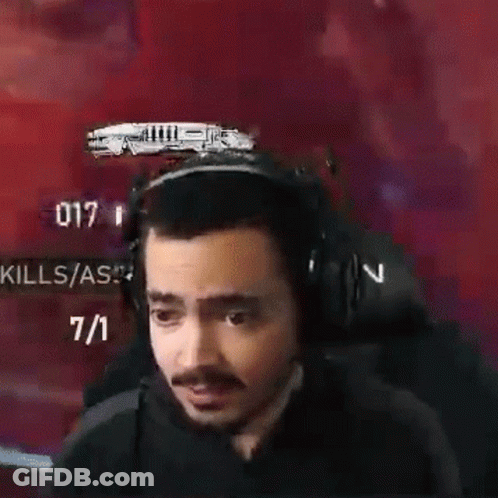 Man Wearing Headphones Facing Screen Kills / As GIF