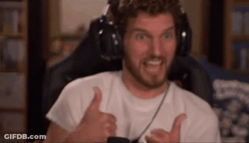 Man Wearing Headphones Giving Thumbs Up GIF