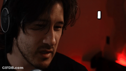 Man Wearing Headphones I Am Scared And Horny GIF