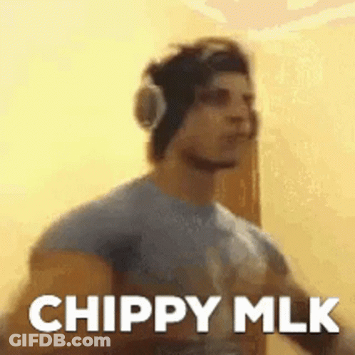 Man Wearing Headphones In Front Of Chippy MLK GIF