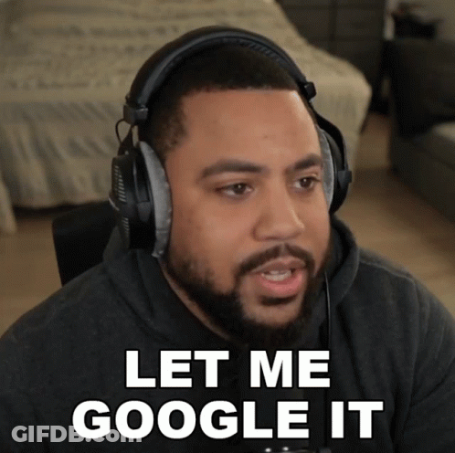 Man Wearing Headphones Let Me Google It GIF