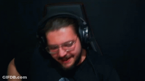 Man Wearing Headphones Making Face GIF