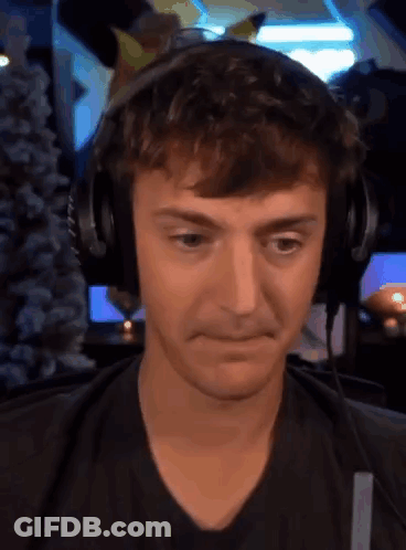 Man Wearing Headphones Making Funny Face GIF