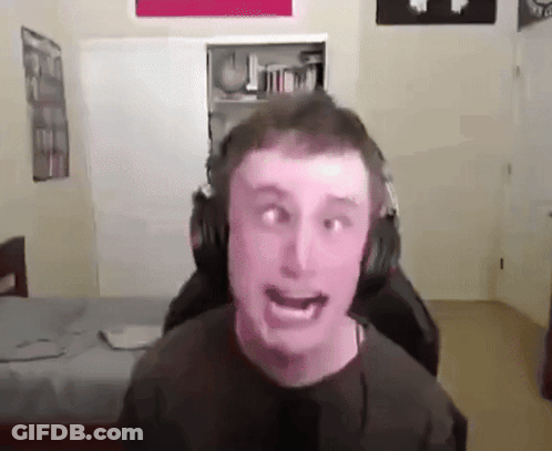 Man Wearing Headphones Making Funny Face GIF