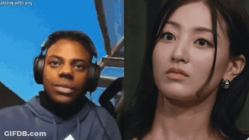 Man Wearing Headphones Next To Woman GIF
