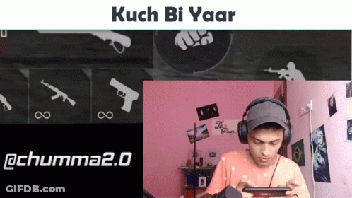Man Wearing Headphones Playing Video Game Kuch Bi Yaar GIF