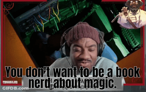 Man Wearing Headphones Saying Don't Be A Book Nerd GIF