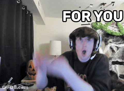 Man Wearing Headphones Saying For You GIF