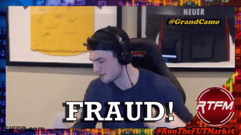 Man Wearing Headphones Saying Fraud GIF