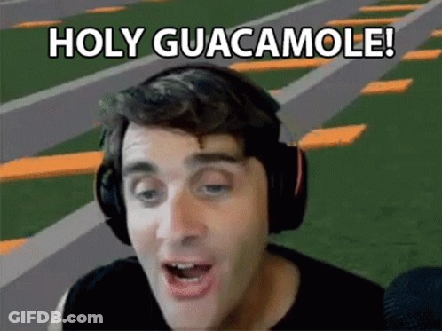 Man Wearing Headphones Saying Holy Guacamole GIF
