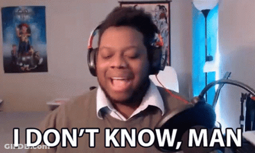 Man Wearing Headphones Saying I Don't Know GIF