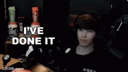 Man Wearing Headphones Saying Ive Done It GIF
