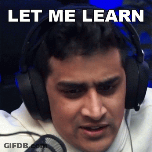 Man Wearing Headphones Saying Let Me Learn GIF