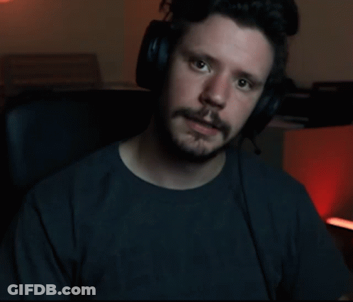 Man Wearing Headphones Saying No Sir GIF