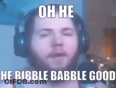 Man Wearing Headphones Saying Oh He He GIF