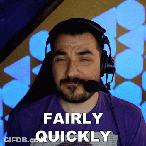 Man Wearing Headphones Saying Quickly GIF
