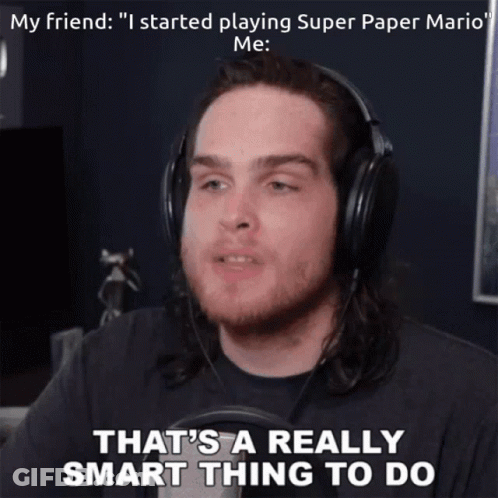 Man Wearing Headphones Saying Smart Thing GIF