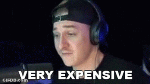 Man Wearing Headphones Saying Very Expensive GIF