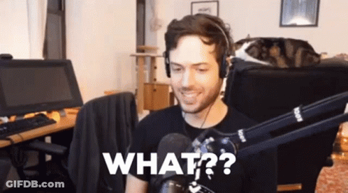 Man Wearing Headphones Saying What GIF
