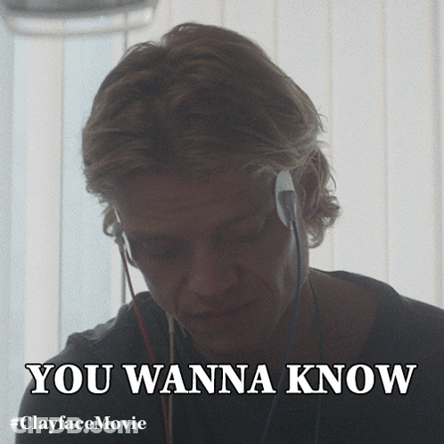 Man Wearing Headphones Saying You Wanna Know GIF