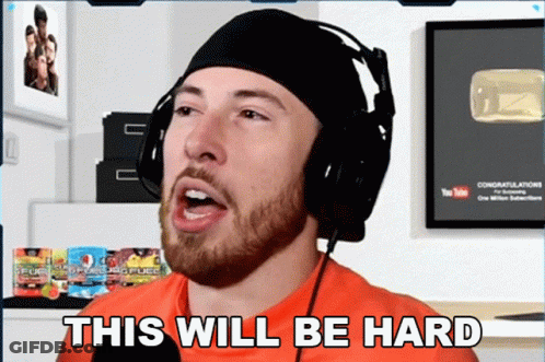 Man Wearing Headphones Says This Will Be Hard On Screen GIF