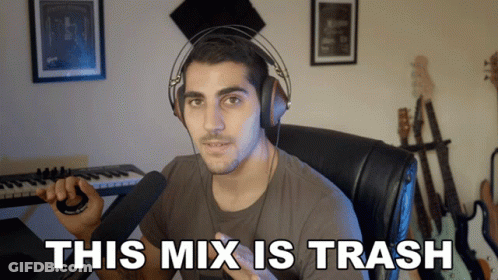 Man Wearing Headphones Sitting At Microphone GIF
