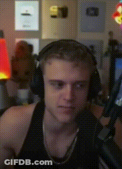 Man Wearing Headphones Sitting At Microphone GIF