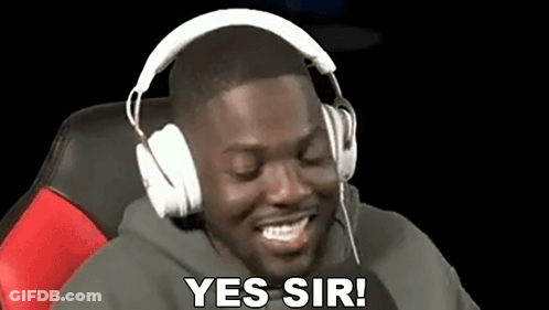 Man Wearing Headphones Smiling And Saying Yes GIF