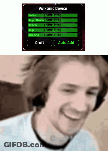 Man Wearing Headphones Smiling Next To Vulkanic Device GIF