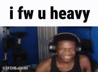 Man Wearing Headphones Smiling Says I Fw U Heavy GIF